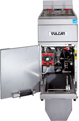Vulcan 1ER50A Electric Floor Fryer with Analog Controls - Holds 50 lbs. - 208v/3-ph, 17kW