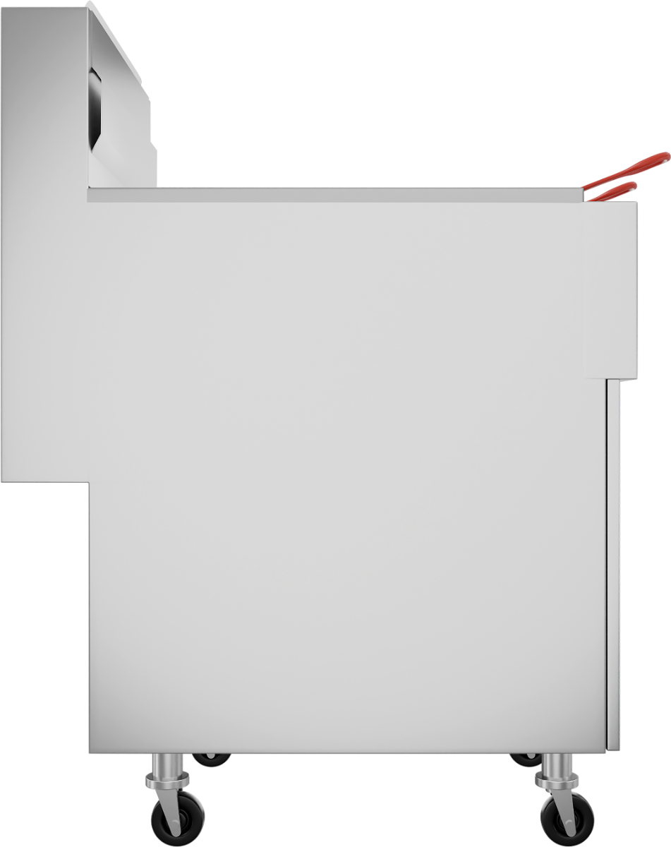 Vulcan 1GR85M-NG Natural Gas Floor Fryer with Millivolt Controls - Holds 35 to 40 lbs. - 90,000 BTU