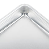 Vollrath 5228 Wear-Ever Eighth Size 16 Gauge 6 1/2" x 9 1/2" Curled Rim, No Wire Aluminum Bun / Sheet Pan