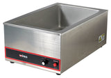 Winco FW-S500 Countertop Electric Food Warmer 22-1/2"W x 14-5/8"D x 9-3/8"H - Holds (1) Full Size Pan 6"Deep - 120v, 1200W