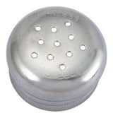 Winco G-109 Square Glass Salt & Pepper Shaker with Stainless Steel Mushroom Top 2 oz. - Clear - 12/Case