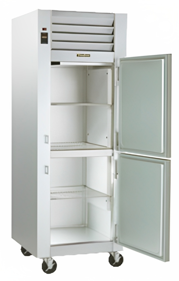 Traulsen G10000 1-Section Right Hinged 2 Solid Half Door Reach-In Refrigerator 30" - 24.2 Cu. Ft.