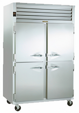 Traulsen G20000 2-Section Left/Right Hinged 4 Solid Half Door Reach-In Refrigerator 52" - 46 Cu. Ft.