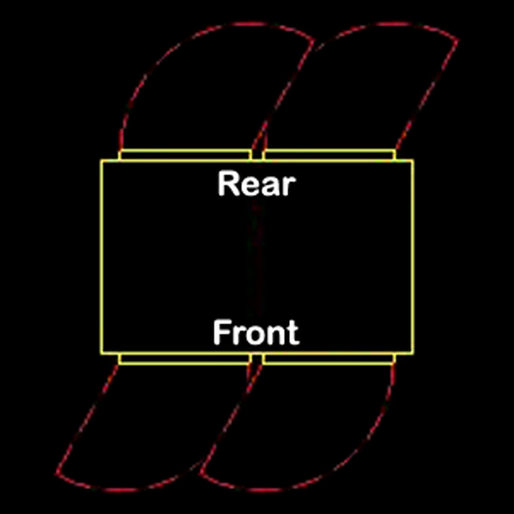 Traulsen G20015P 2-Section Left/Left Hinged 2 Solid Door Pass-Thru Refrigerator 52" - 48.8 Cu. Ft.