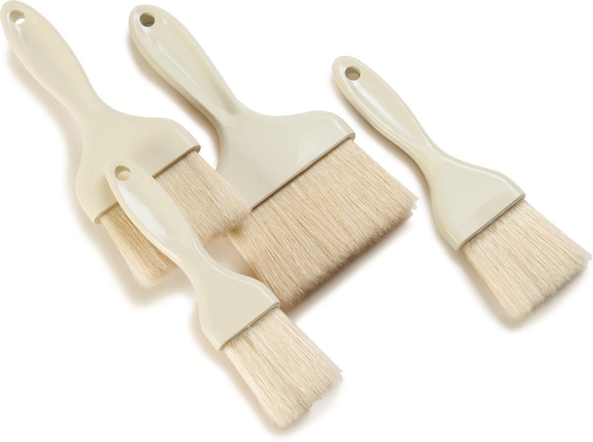 Carlisle 4039202 Sparta Galaxy Flat Pastry Brush with 3"W Nylon Bristles & Plastic Handle - White