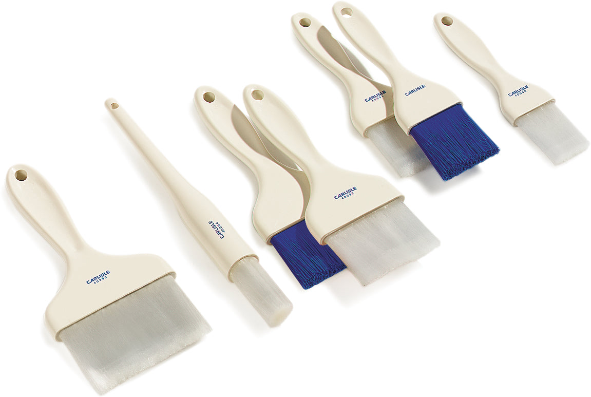 Carlisle 4039202 Sparta Galaxy Flat Pastry Brush with 3"W Nylon Bristles & Plastic Handle - White