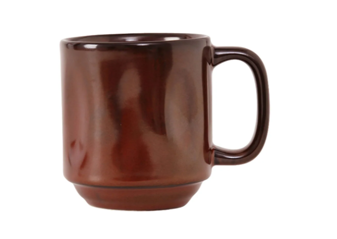 Tuxton GAR-150 12 oz Ceramic Yukon Mug - Red Rock - 2ea/Case