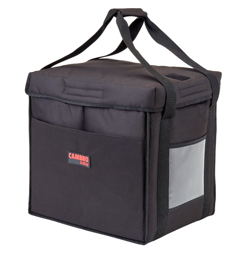 Cambro GBD101011110 GoBag® Food Delivery Bag - 10" x 10" x 11", Nylon, Black - 4ea/Case