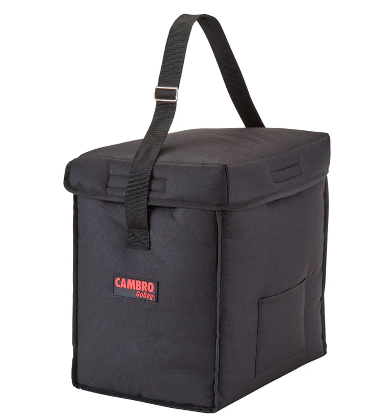 Cambro GBD13913110 GoBag™ Food Delivery Bag - 13" x 9" x 13", Nylon, Black