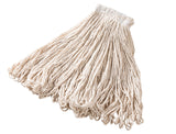 Rubbermaid FGE13800WH00 All-Purpose Cotton Wet Mop Head with Universal Headband & Looped End 24 oz. - White