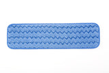 Rubbermaid FGQ41000BL00 Hygen Blue Microfiber Damp Room Mop Pad 18"