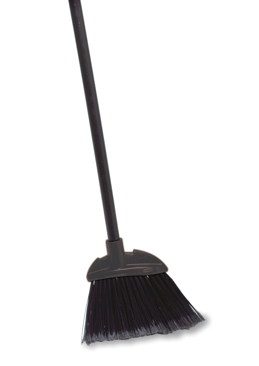 Rubbermaid FG637400BLA Executive Series Lobby Broom with Flagged Bristles and Vinyl Handle 7-1/2" L x 2" W x 35" - Black