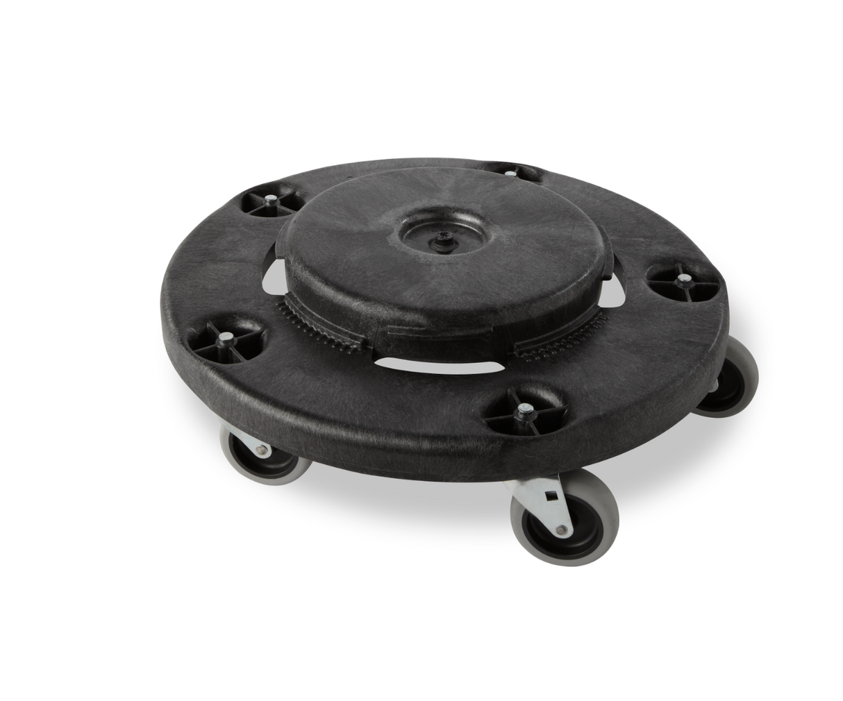 Rubbermaid FG264000BLA BRUTE Round Plastic Utility / Trash Can Dolly - for 2620, 2632, 2643, 2655 Containers - 250 lb. Capacity