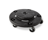 Rubbermaid FG264000BLA BRUTE Round Plastic Utility / Trash Can Dolly - for 2620, 2632, 2643, 2655 Containers - 250 lb. Capacity