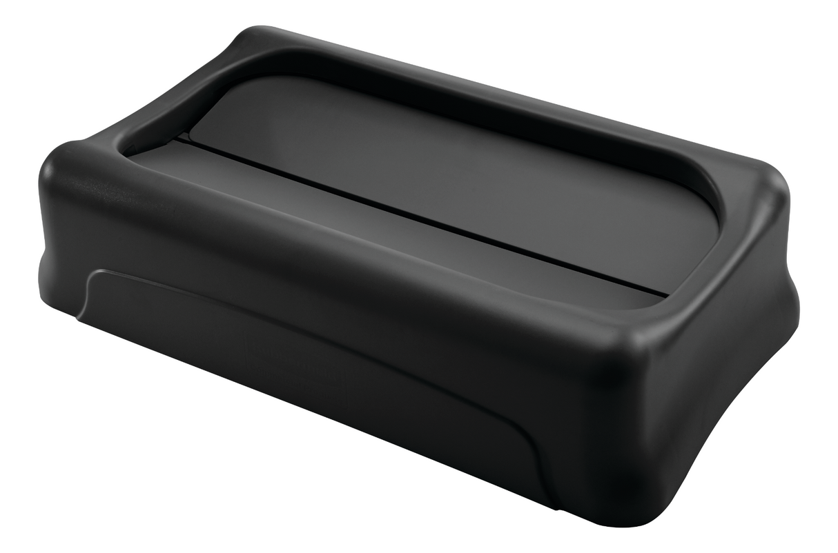 Rubbermaid FG267360BLA Slim Jim Swing-Top Container Lid - Black