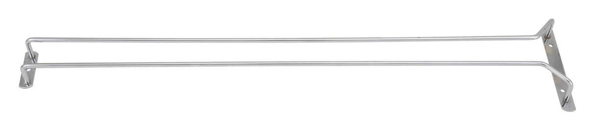 Winco GHC-24 Chrome Plated Wire 1-Channel Overhead Glass Hanger Rack 24" - 48/Case