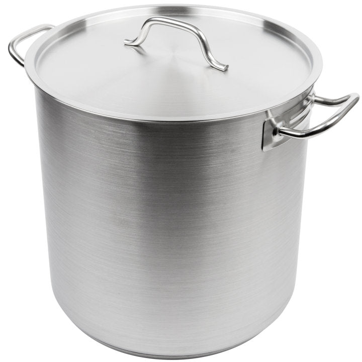 Vollrath 3509 Optio Stainless Steel Stock Pot with Cover-38 Qt.