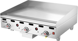Vulcan 936RX Countertop Heavy Duty Gas Griddle w/ 3 Snap-Action Thermostatic Controls 36" NG - 81,000 BTU