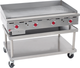 Wolf ASA48 - Countertop Heavy Duty Gas Griddle w/ 4 Snap-Action Thermostatic Controls 48" NG - 108,000 BTU