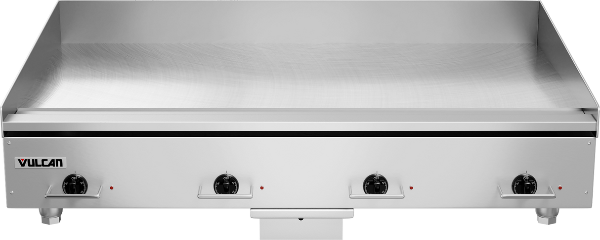 Vulcan HEG48E Countertop Heavy Duty Electric Griddle with Snap-Action Thermostatic Controls 48" - 208v/60/3