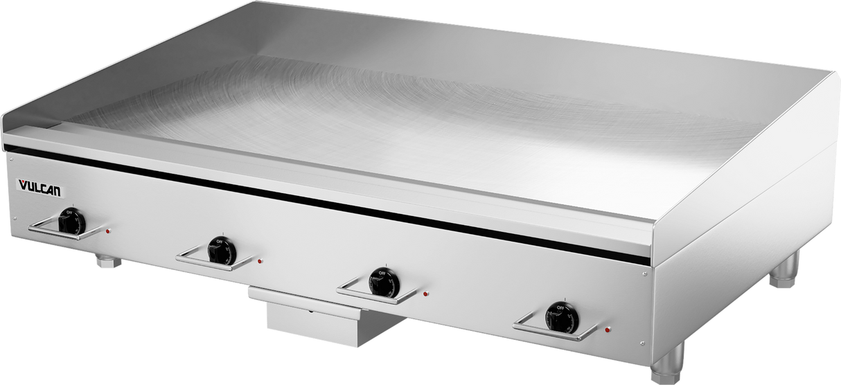 Vulcan HEG48E Countertop Heavy Duty Electric Griddle with Snap-Action Thermostatic Controls 48" - 208v/60/3