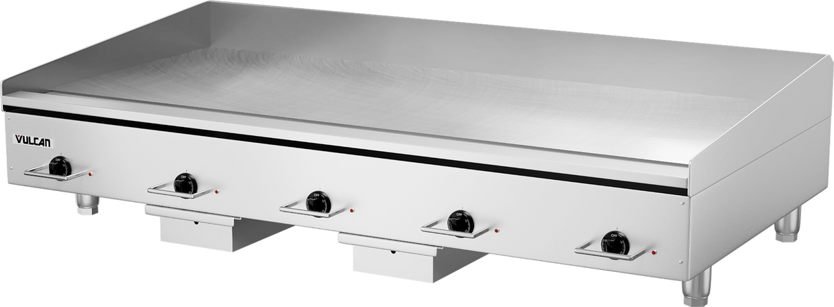 Vulcan HEG60E Countertop Heavy Duty Electric Griddle with Snap-Action Thermostatic Controls 60" - 208v/60/3
