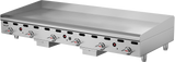 Vulcan MSA72-101 Countertop Natural Gas Griddle w/ 6 Snap Action Thermostatic Controls 72" - 162,000 BTU