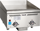 Vulcan VCCG24-IS Countertop Heavy Duty Natural Gas Griddle w/ 2 IRX Infrared  Burners & Steel Plate 24" - 48,000 BTU