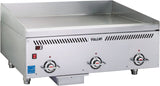 Vulcan VCCG36-AR Countertop Heavy Duty Natural Gas Griddle w/ 3 Atmospheric Burners & Chrome Plate 36" - 90,000 BTU