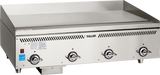 Vulcan VCCG48-AR Countertop Heavy Duty Natural Gas Griddle w/ 4 Atmospheric Burners & Chrome Plate 48" - 120,000 BTU