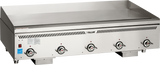 Vulcan VCCG60-AC Countertop Heavy Duty Natural Gas Griddle w/ 5 Atmospheric Burners & Rapid Recovery Composite Plate 60" - 150,000 BTU