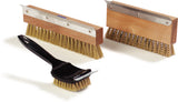 Carlisle 4029100 Sparta Pizza Oven / Grill Brush & Scraper Head with Brass Wire Bristles 8-1/2"
