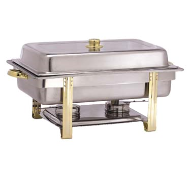 Adcraft GRV-8 Gold Riviera Chafer 8 Qt. Rectangular