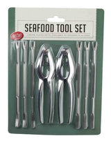 TableCraft H76984 8-Piece Seafood Tools Kit - includes: (2) Lobster Crackers and (6) Fork Picks - 6 Kits/Case
