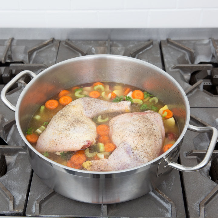 Vollrath 3810 Optio Stainless Steel Induction Brazier / Braising Pot 10 qt.