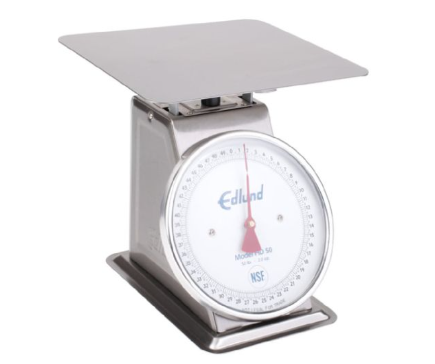 Edlund HD-50 Heavy Duty 50 lb Fixed Dial NSF Certified Receiving Scale