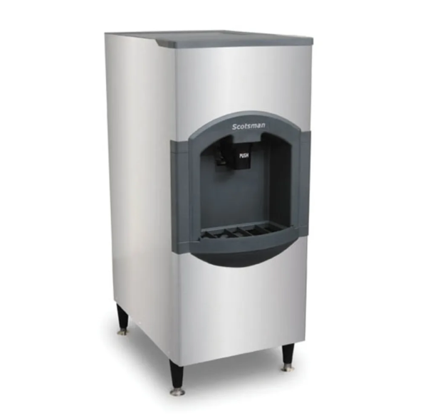 Scotsman HD22B-1 Floor Model Cube Ice Dispenser - 120 lb Storage, Bucket Fill, 115v