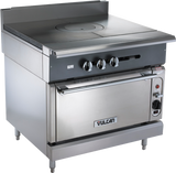 Vulcan V1FT36 V Series Heavy Duty Natural Gas Modular Range French Top 36" - 45,000 BTU