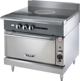 Vulcan V1FT36 V Series Heavy Duty Natural Gas Modular Range French Top 36" - 45,000 BTU