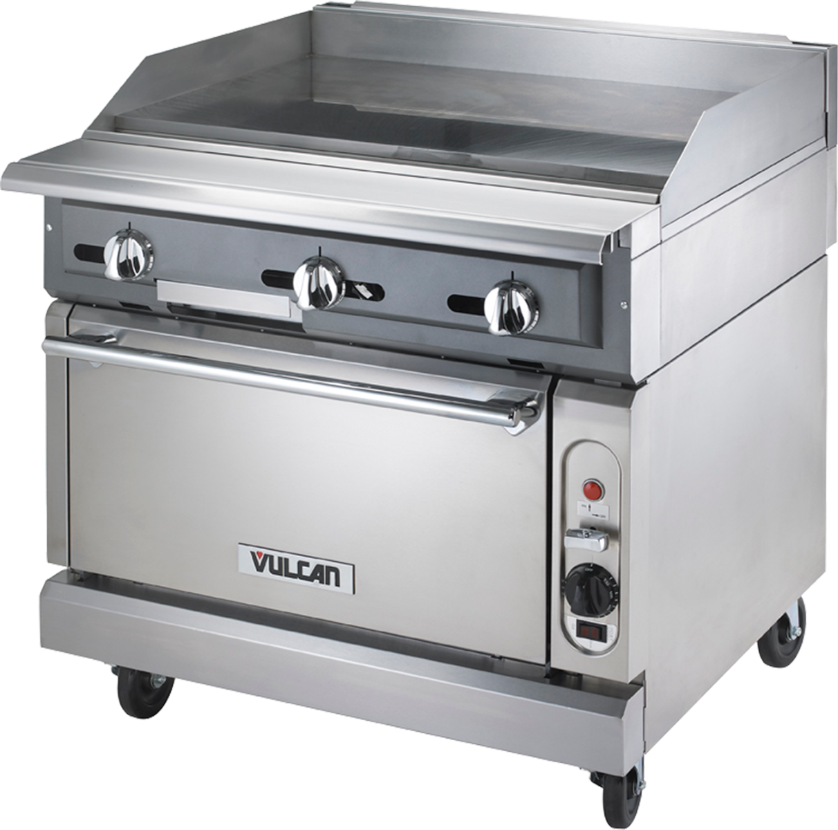 Vulcan VGM36S - V Series Heavy Duty Range Manual Gas Griddle w/ Standard Oven 36" NG - 140,000 BTU