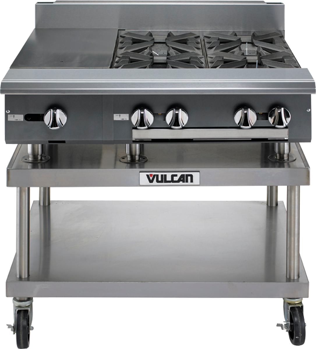 Vulcan V112H V Series Heavy Duty Natural Gas Modular Range w/ 1 Hot Top Burner 12" - 30,000 BTU