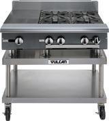 Vulcan V112H V Series Heavy Duty Natural Gas Modular Range w/ 1 Hot Top Burner 12" - 30,000 BTU