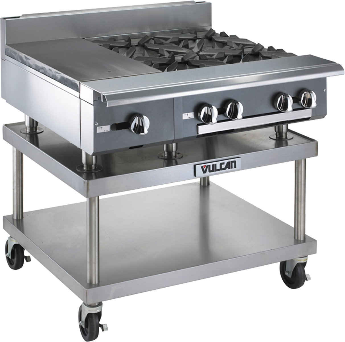 Vulcan V112H V Series Heavy Duty Natural Gas Modular Range w/ 1 Hot Top Burner 12" - 30,000 BTU