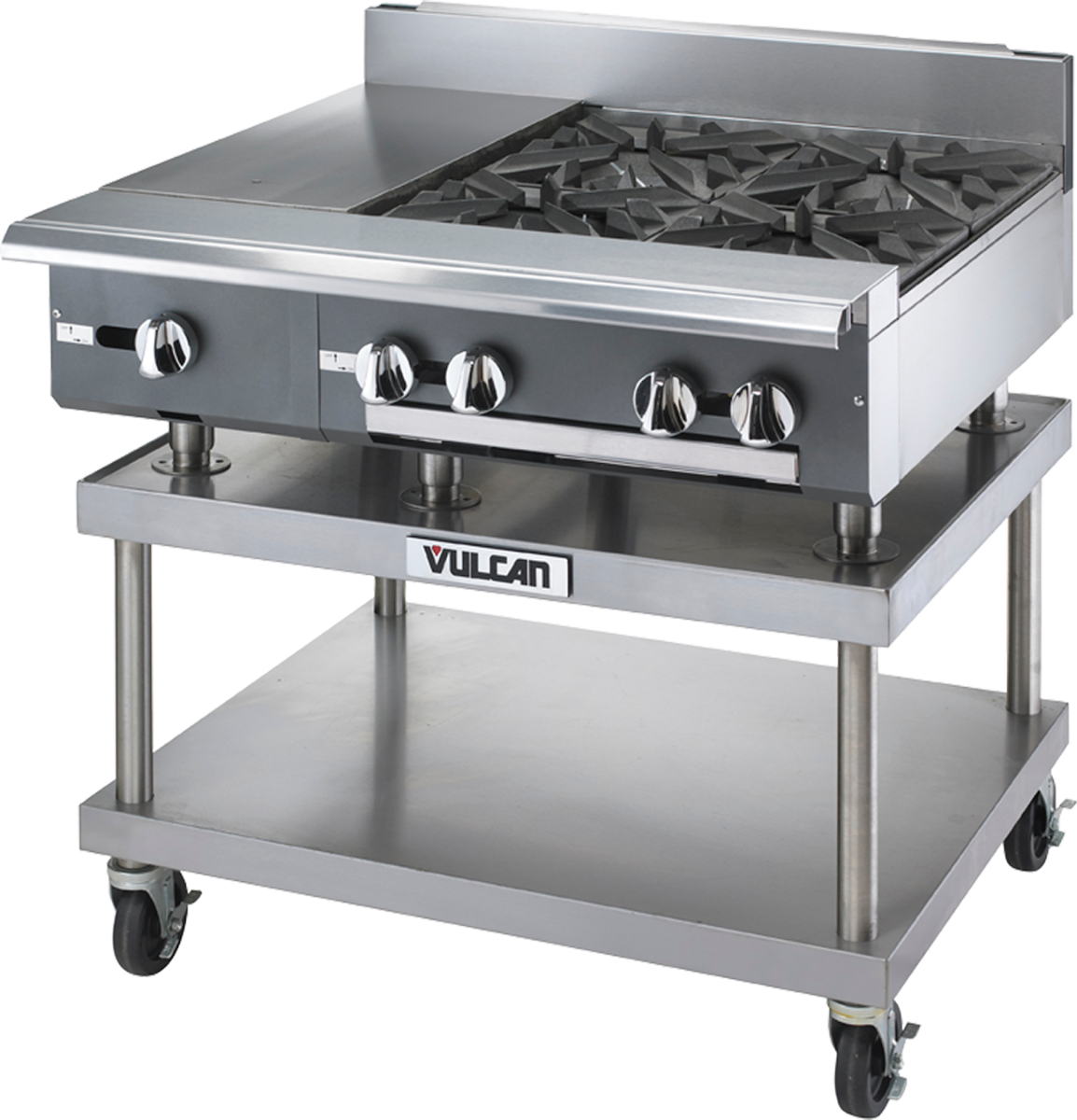 Vulcan V112H V Series Heavy Duty Natural Gas Modular Range w/ 1 Hot Top Burner 12" - 30,000 BTU