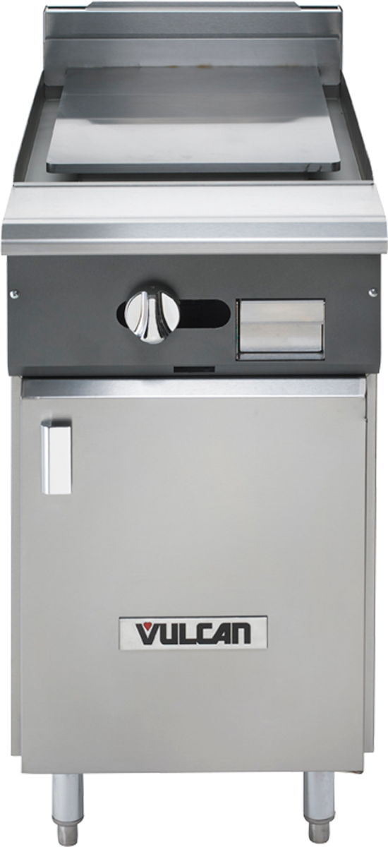 Vulcan V1P18 V Series Heavy Duty Natural Gas Modular Plancha Range 18" - 17,500 BTU