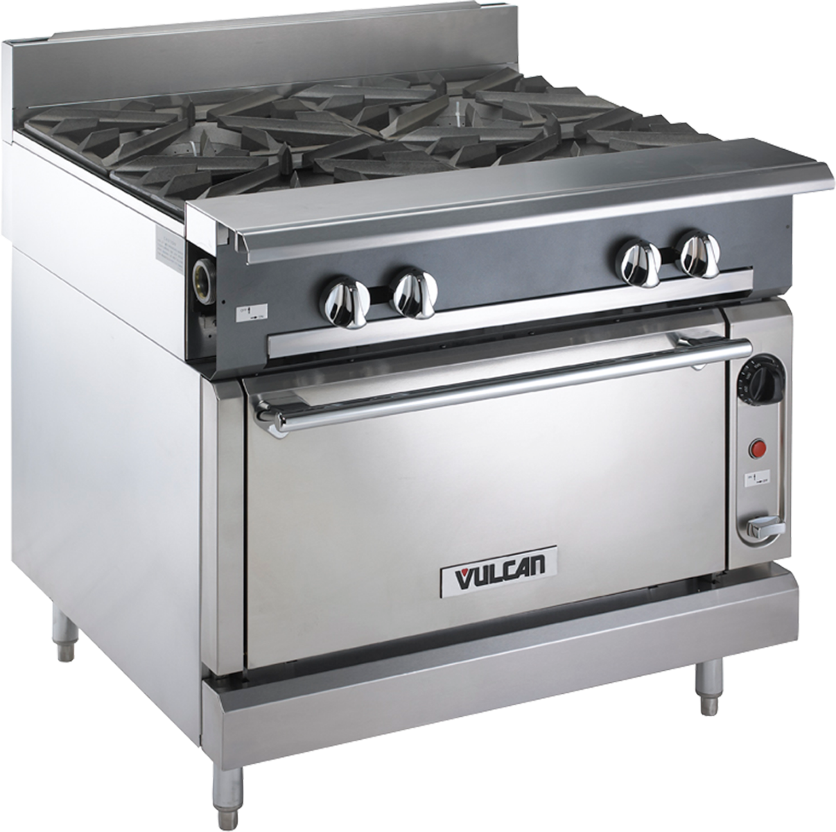 Vulcan V4B36 V Series Heavy Duty Natural Gas Modular Range 4 Burner 36" - 140,000 BTU