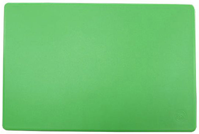 Adcraft HDCB-1218/GN Color-Coded High Density Plastic Cutting Board 12"x18"x1/2" - Green