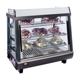 Winco HDM-26 Self Service Countertop Heated Display Merchandiser Case with (3) Shelves 26-1/2"L x 19"W x 26"H - 120v