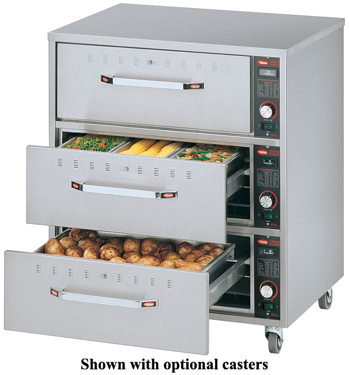 Hatco HDW-3-120 Freestanding Warming Drawer with (3) Compartments 29-1/2" - 120v