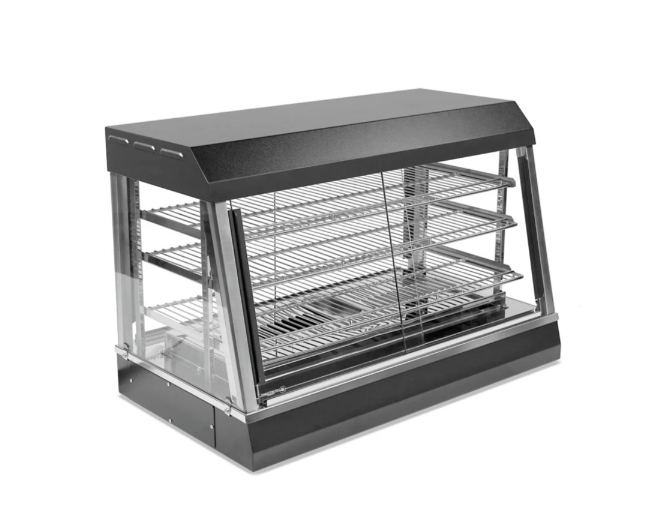Vollrath HFM-36 36" Self Service Countertop Heated Display Case - (3) Shelves, 120v